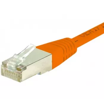 EXERTIS CONNECT câble patch Cat.6 F/UTP, RJ45, orange, 1 m, gaine slim anti-accroche 234110