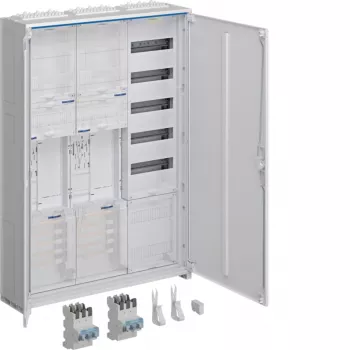 Coffret de compteurs électriques Hager universZ 2 emplacements de compteur 3 champs 1100 mm blanc IP31 ZB33SEQ25EN