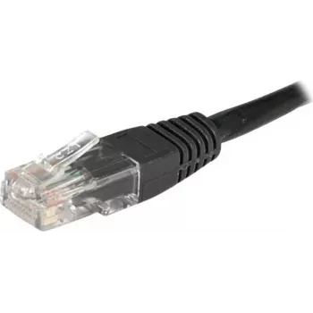 EXERTIS CONNECT Cat6 U/UTP Patch Cable, 1m, Black, RJ45, Latch Protection 246772