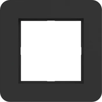 Hager C.8 cadre de recouvrement 1 poste, noir nuit mat WAD9100BM