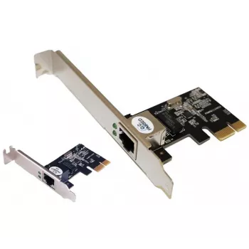 EXERTIS CONNECT 1 Gigabit PCI Express Network Card, Standard and Low Profile 300555