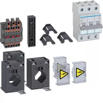 Ensemble de transformateurs de courant HAGER ZY2505LM 250/5 A, classe 1, 2,5 VA