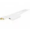 EXERTIS CONNECT convertisseur Mini DisplayPort 1.1 vers HDMI avec audio USB, DP mâle + USB mâle vers HDMI femelle, noir 127406