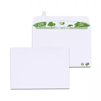 Enveloppe GPV ERAPure 3303 C5 (162 x 229 mm), sans fenêtre, 80 g/m², 100 % papier recyclé, blanche, sans chlore
