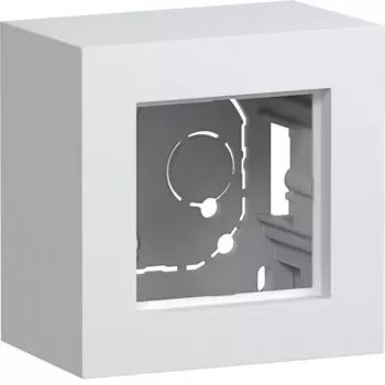 Boîtier en saillie HAGER WAD8110WM, 1 poste, version haute, blanc polaire