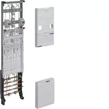Tableau de comptage complet HAGER ZH3EF12T BKE-I 2 emplacements de compteur 10mm² fonction de sectionnement