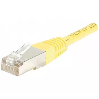 EXERTIS CONNECT Câble patch Cat.6 F/UTP, 1 m, jaune, gaine slim anti-accroche 842101
