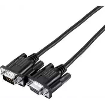 EXERTIS CONNECT Câble moniteur SVGA Eco, HD D-Sub 15 broches mâle vers femelle, 3,0 m, noir - câble moniteur économique pour applications standard (117810)