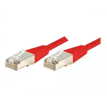 EXERTIS CONNECT Câble patch Cat.6 F/UTP, rouge, 7,0 m, slim anti-accroche 243570