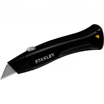 Couteau de poche à lame rétractable pour usage intensif STANLEY FMHT10504-0, noir, 3 lames