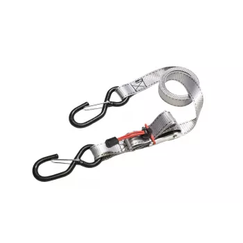 Sangles d'arrimage à cliquet avec crochets en S Master Lock, 1,8 m x 25 mm, lot de 4 (3062EURDAT)