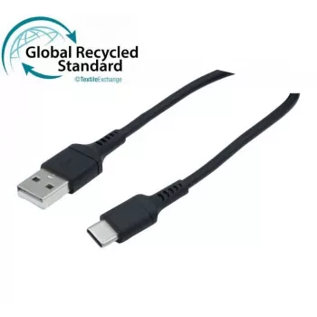 Exertis Connect Câble USB 2.0, 60 W, USB-A vers USB-C, noir, 1,0 m (532555)