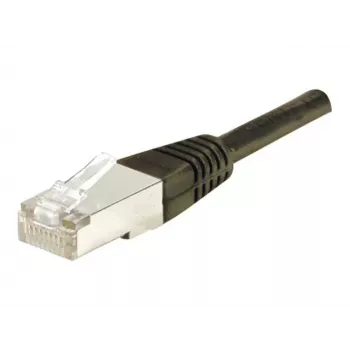 EXERTIS CONNECT Câble de raccordement Cat6 F/UTP, 3 m, noir, protection anti-accroche slim 234250
