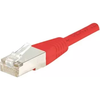 EXERTIS CONNECT Câble de raccordement Cat.6 F/UTP, rouge, 1,0 m, protection anti-accroche slim 842103
