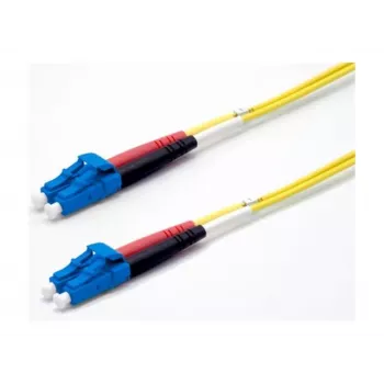 Câble de raccordement fibre optique monomode Ekivalan OS2 LC/LC duplex 0,5 m jaune COZ008LCLC2SJ0005A