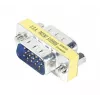 Mini changeur de genre TECLINE, HD D-Sub 15 broches mâle vers mâle pour VGA (50408)