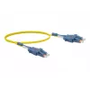 Câble de brassage Uniboot monomode OS2 duplex EXERTIS CONNECT LC/UPC vers LC/UPC, 2 m, jaune, LSZH 392932