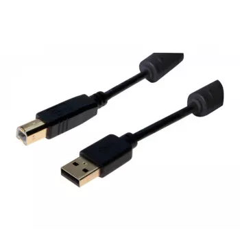 Câble Exertis Connect USB 2.0 Type-A mâle vers Type-B mâle, 3 m, noir 532432