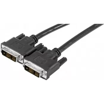 Câble moniteur DVI-D Single Link EXERTIS CONNECT, 18+1 broches mâle vers mâle, 1,8 m, noir 127475