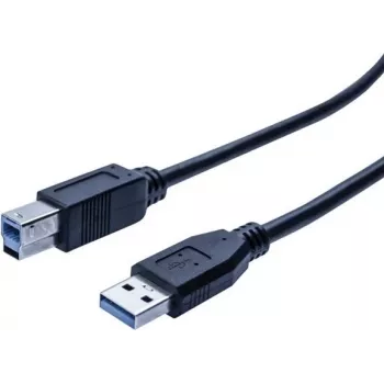 Câble USB 3.0 EXERTIS CONNECT, USB-A mâle vers USB-B mâle, 1,0 m, noir, 5 Gbit/s 532464