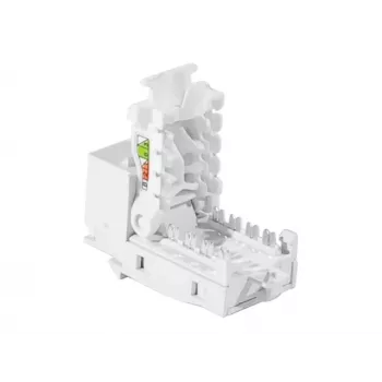 Keystone jack RJ45 TECLINE, Cat.6 UTP, sans outil, blanc 272883