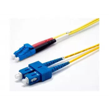 Câble de raccordement duplex OS2 Ekivalan, 9/125 µm, LC/SC, jaune, 2,0 m COZ008DCLC2SJ0020A