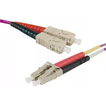Câble de raccordement fibre optique OM4 HD Exertis Connect, LC duplex vers LC duplex, UPC, 15 m 392787