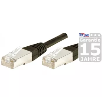 Câble de raccordement extérieur étanche EXERTIS CONNECT CAT.6 F/UTP, noir, 1,0 m 845039