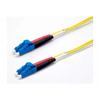 Câble de raccordement fibre optique Ekivalan OS2 LC/LC duplex monomode, 9/125 µm, LSZH, jaune, 50 m COZ008LCLC2SJ0500A