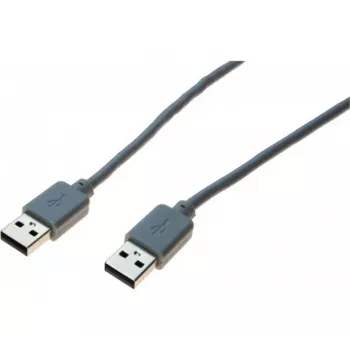 Câble de liaison de données exertis Connect USB 2.0, USB-A vers USB-A, gris, 1,8 m 532502