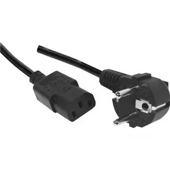 Câble d'alimentation secteur coudé Schuko vers C13 Exertis Connect 3 m, sans halogène, noir 807951