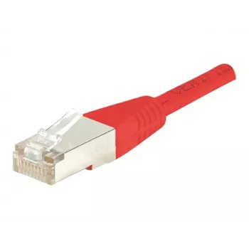 Câble de raccordement EXERTIS CONNECT Cat6 F/UTP, rouge, 25 m, gaine de protection anti-pliure slim 853327