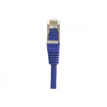 Câble de raccordement EXERTIS CONNECT Cat.6 F/UTP, violet, 50 m, protection anti-pliure slim 853356