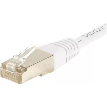 Câble de raccordement Exertis Connect 853811 Cat.6 F/UTP, 1 m, blanc, protection anti-pliure slim