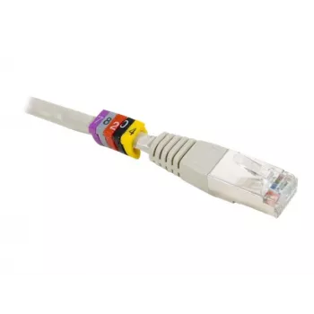 Bague de repérage de câble Exertis Connect Dexlan, jaune, chiffres 0-9, 100 pièces 753490
