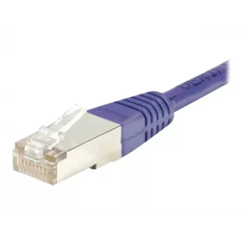 Exertis Connect 854461 câble patch Cat.6 S/FTP PiMF, 20 m, violet, protection de courbure slim
