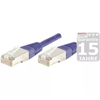 EXERTIS CONNECT câble patch Cat.6 S/FTP PiMF, violet, 3,0 m, protection anti-accroche slim 854457