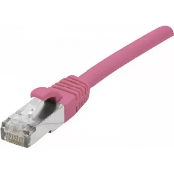 Câble patch EXERTIS CONNECT Cat. 6 F/UTP PoE sans halogène, rose, 0,5 m, anti-accroche 854432