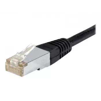 Câble patch EXERTIS CONNECT Cat.6a F/UTP, 1,5 m, noir, 10 Gbps, Slim Bend Protection 850015