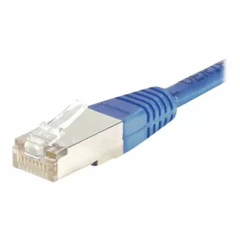 Câble patch Cat.5e F/UTP EXERTIS CONNECT, RJ45, bleu, 0,3 m 857111