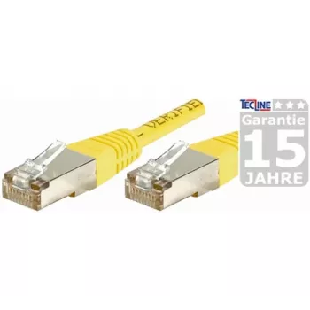 Câble patch Cat.6 S/FTP EXERTIS CONNECT, 0,15 m, jaune 856813