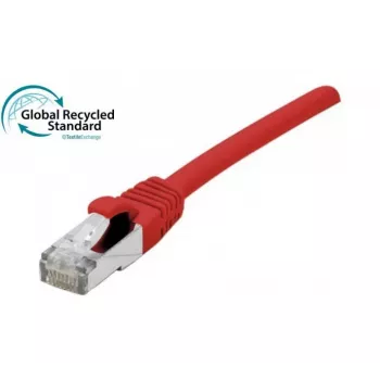 Câble patch RJ45 Cat. 6 EXERTIS CONNECT, F/UTP, certifié GRS, rouge, 3,0 m 854624