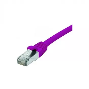 Câble patch Cat. 6 F/UTP EXERTIS CONNECT, 2 m, violet, PoE, LSZH, anti-accroche 854412