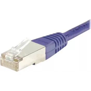 Câble patch EXERTIS CONNECT S/FTP Cat.6, PiMF, violet, 1,5 m, slim anti-accroche 854455