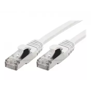 Câble patch S/FTP Cat 6A EXERTIS CONNECT, blanc, 1,0 m, gaine slim anti-accroche 858500