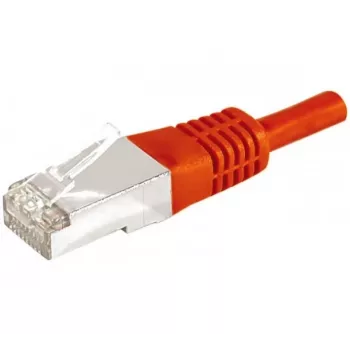 Câble patch Exertis Connect 859533 Cat.6a F/UTP, 1 m, rouge, 10 Gbps, protection anti-pliure fine