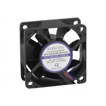 Ventilateur de boîtier Exertis Connect Evercool 60 mm à palier lisse 910182