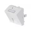 Enjoliveur de façade Dexlan 45 x 45 mm pour 1 module Keystone, 30°, blanc signalisation RAL 9003 (911712)