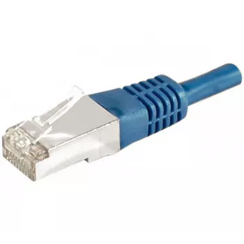 Câble patch Cat.6a F/UTP RJ45 EXERTIS CONNECT bleu 0,3 m 10 Gbit/s 859516