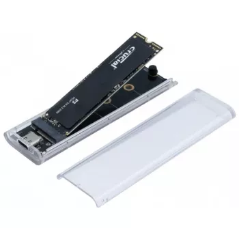 Boîtier SSD M.2 EXERTIS CONNECT USB 3.2 Gen 2 Type-C transparent 924625